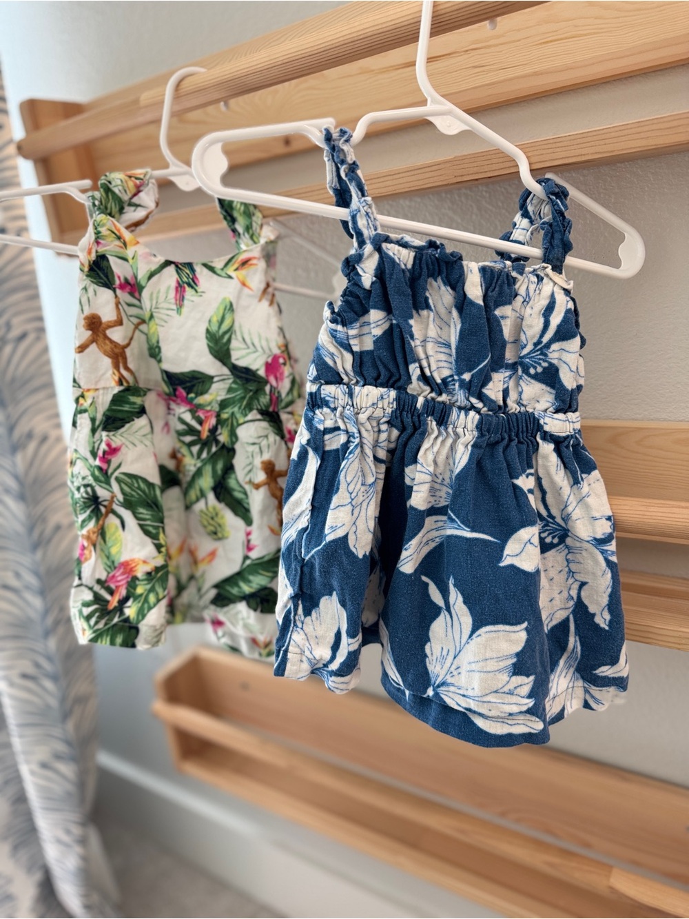 Baby Girl 6-12 months Tropical Hawaiian dress and romper, baby gap, Janie & Jack